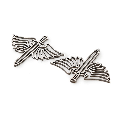 201 Stainless Steel Pendants STAS-Z162-09P-1