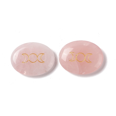 Natural Rose Quartz Healing Massage Palm Stones G-E579-03I-1