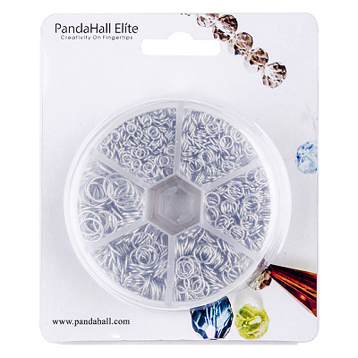Iron Jump Rings Jewelry Basics Metal Findings Mixed Size IFIN-PH0001-06P-NF-1