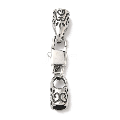 316 Surgical Stainless Steel Square Lobster Claw Clasps STAS-L307-02ASP-03-1