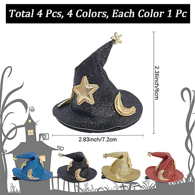 3pcs 3 Colors Halloween Imitation Leather Hair Accessories PHAR-CL0001-01-1