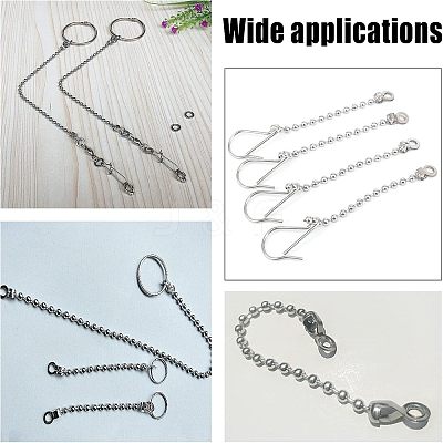 304 Stainless Steel Ball Chain Connectors STAS-NB0004-27P-1