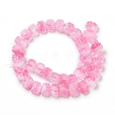 Transparent Glass Beads Strands X-GLAA-F114-01E-1
