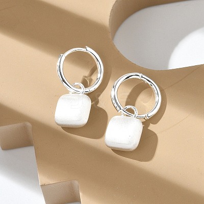 Brass Pendants Hoop Earrings EJEW-B120-08S-02-1
