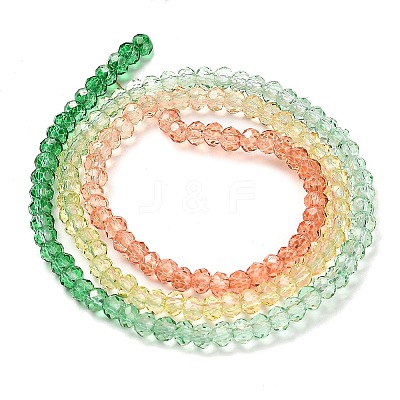 Transparent Painted Glass Beads Strands LS-DGLA-A034-T2mm-A04-1
