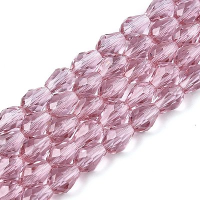 Transparent Glass Beads Strands EGLA-N013-T4mm-D02-1