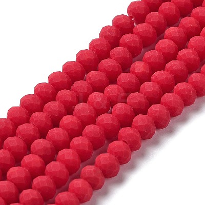 Glass Beads Strands EGLA-A034-P4mm-MD22-1