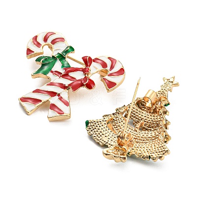 Christmas Brooch Cane Reindeer Snowflake Snowman Wreath Bell Boot Pin Corsage. ST8676633-1