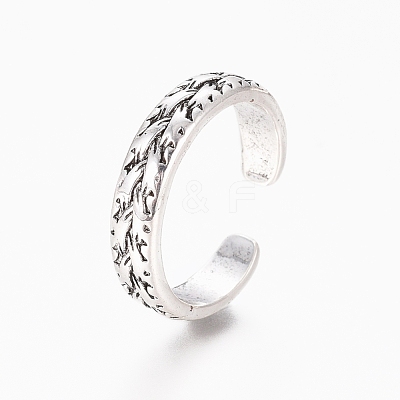 Brass Cuff Toe Rings RJEW-G100-12A-1