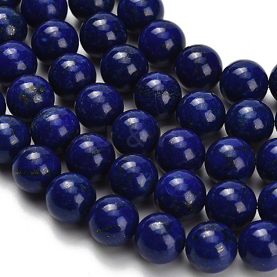 Natural Lapis Lazuli Beads Strands G-H329-C01-10mm-1