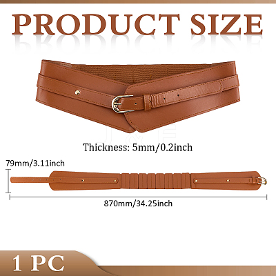 Imitation Leather Waist Belts AJEW-WH0752-241-1