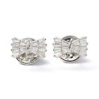 Sparkling Bowknot Brooch Pin LS-JEWB-K006-04P-1