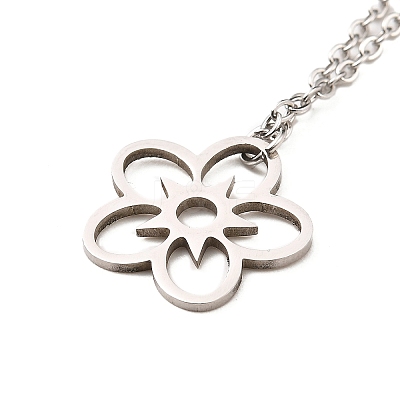 Non-Tarnish Stainless Steel Pendants Necklaces LS-NJEW-K267-01A-P-1