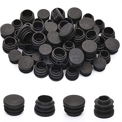 64Pcs 4 Style Plastic Furniture End Caps FIND-CA0005-46-1