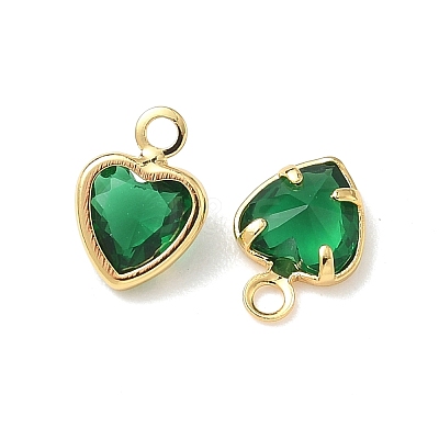 Brass Glass Charms KK-Z136-19G-01-1