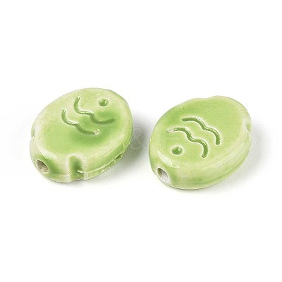 Handmade Porcelain Ceramic Beads PORC-T133-24A-1