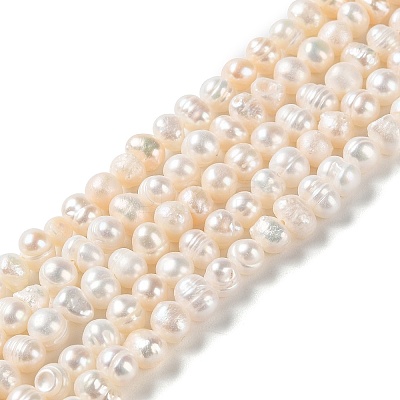 Natural Cultured Freshwater Pearl Beads Strands PEAR-E018-58-1