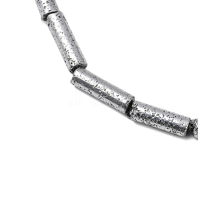 Electroplated Natural Lava Rock Beads Strands G-K388-03B-03-1