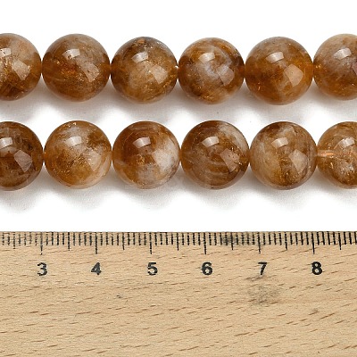 Heated Natural Citrine Beads Strands G-L642-B17-12mm-1