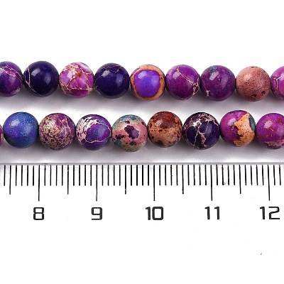 Dyed Natural Regalite/Imperial Jasper/Sea Sediment Jasper Beads Strands G-B124-C02-09-1