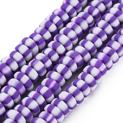 Handmade Polymer Clay Beads Strands CLAY-N008-042B-1