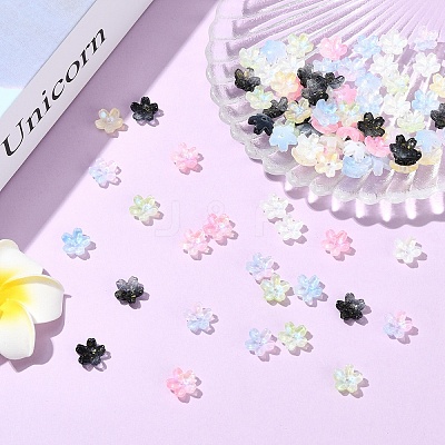 30Pcs Electroplate Transparent Glass Beads GLAA-YW0005-02A-1