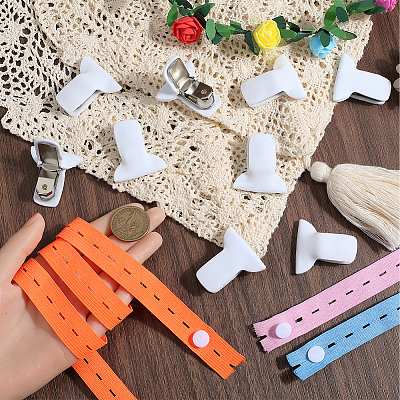 3Pcs 3 Colors Polyester Clothes Organizer Elastic Bands FIND-CN0001-68B-1