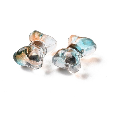 Transparent Spray Painted Glass Beads LS-GLAA-I050-11C-1