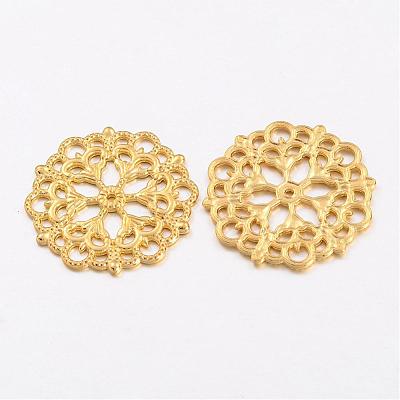 Tibetan Style Filigree Joiners Links TIBE-A11623-G-LF-1