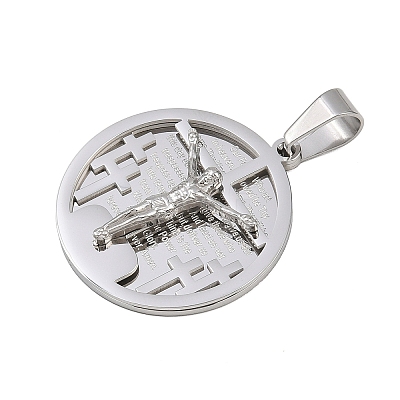 Jesus Theme 304 Stainless Steel Pendants STAS-D387-01A-P-1