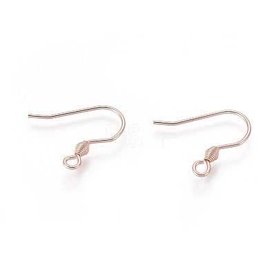 304 Stainless Steel Earring Hooks STAS-H436-04RG-1