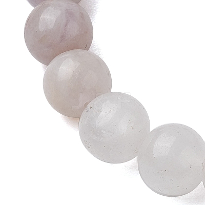 8mm Round Natural Amethyst & Quartz Crystal & Aquamarine & Rose Quartz Beaded Stretch Bracelets BJEW-TA00514-04-1