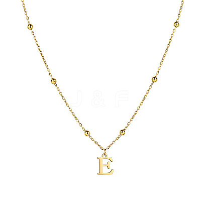 Stainless Steel Initial Pendant Necklaces for Women FS-WG8123A-16-1