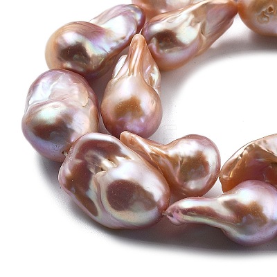 Natural Nucleated Pearl Beads Strands PEAR-B004-15M-06C-1