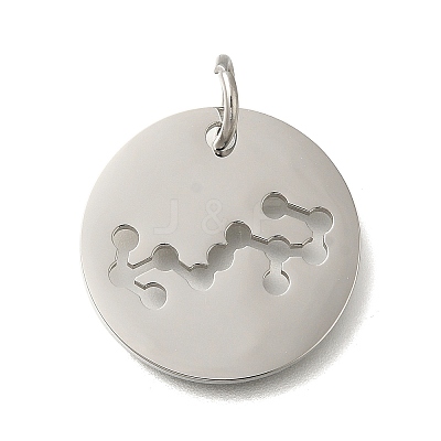 Anti-Tarnish 304 Stainless Steel Pendants STAS-M074-02I-P-1