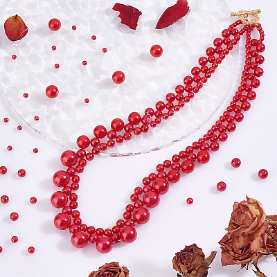 1070Pcs Imitation Pearl Acrylic Beads OACR-PH0004-17-1