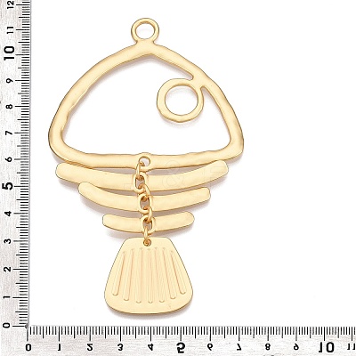 Rack Plating Alloy Big Pendants X-PALLOY-T090-33G-1
