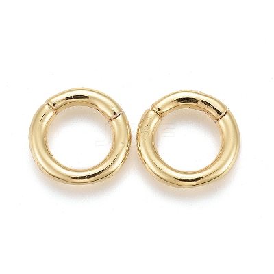 Brass Twister Clasps X-KK-F821-01B-G-1