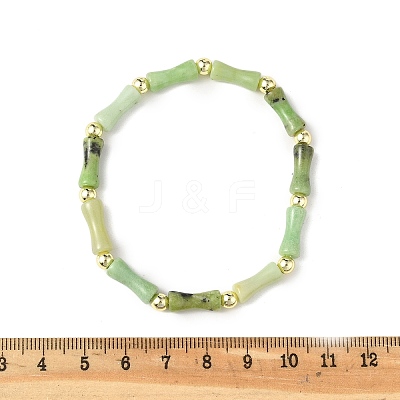 Natural Australia Jade/Chrysoprase Beads Stretch Bracelets for Men Women BJEW-L171-03B-1