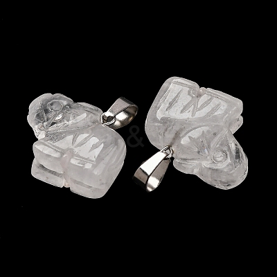 Natural Quartz Crystal Pendants G-B127-05P-14-1