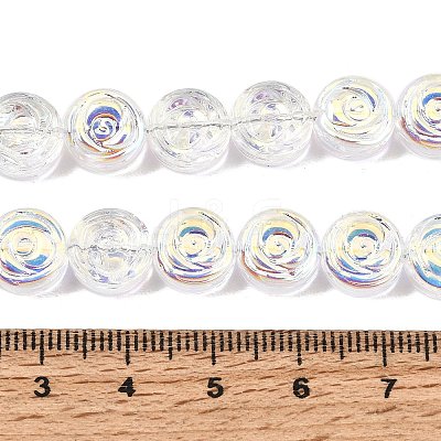 Electroplate Baking Paint Transparent Glass Beads Strands GL-CBA2ED2-05E-1