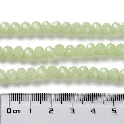 Baking Paint Imitation Jade Glass Bead Strands DGLA-A034-J6MM-A21-1