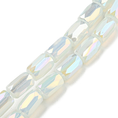 Imitation Jade Glass Beads Strands X-EGLA-P052-03A-02-1