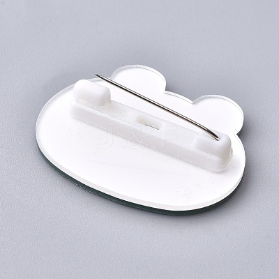 Acrylic Safety Brooches JEWB-F012-02-1