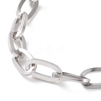 Non-Tarnish 304 Stainless Steel Cable Chain Bracelet for Men Women BJEW-E031-05A-P-1
