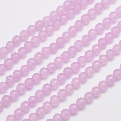 Natural & Dyed Malaysia Jade Bead Strands G-A146-4mm-A17-1