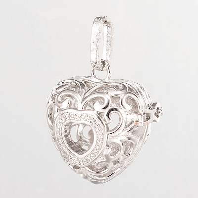 Eco-Friendly Rack Plating Brass Hollow Heart Cage Pendants X-KK-M180-04P-NR-1