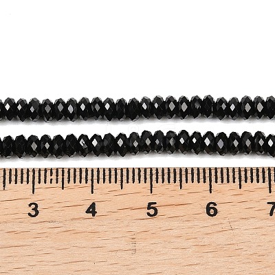 Natural Black Spinel Beads Strands G-B175-A02-2x4mm-1