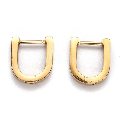 304 Stainless Steel Huggie Hoop Earrings STAS-J033-12A-G-1