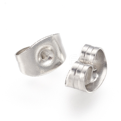 Non-Tarnish 316 Surgical Stainless Steel Ear Nuts STAS-Q037-1-A-1